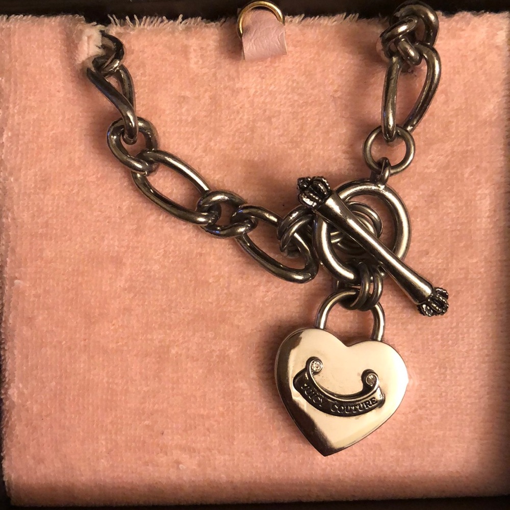 Juicy Couture Heart Padlock Starter Necklace